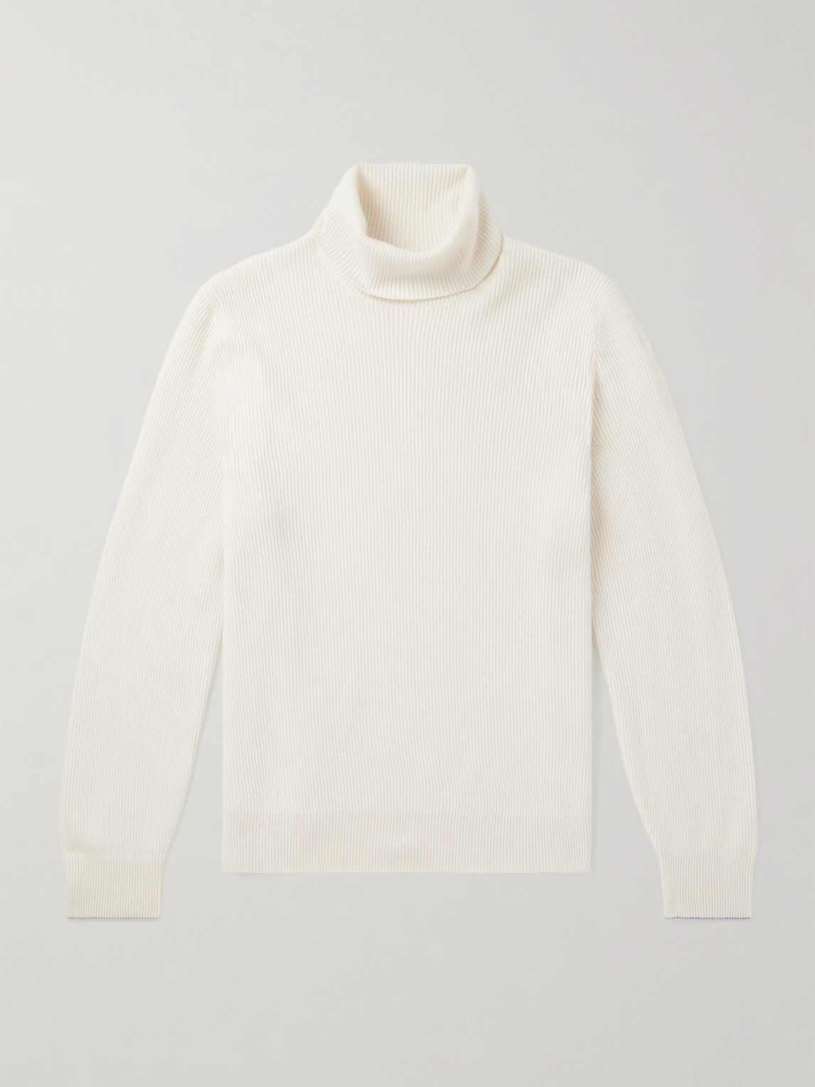 Brunello Cucinelli Ribbed Cashmere Rollneck Sweater - Men