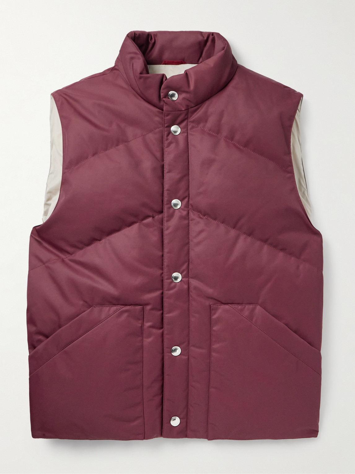 Brunello Cucinelli Quilted Shell Down Gilet - Men