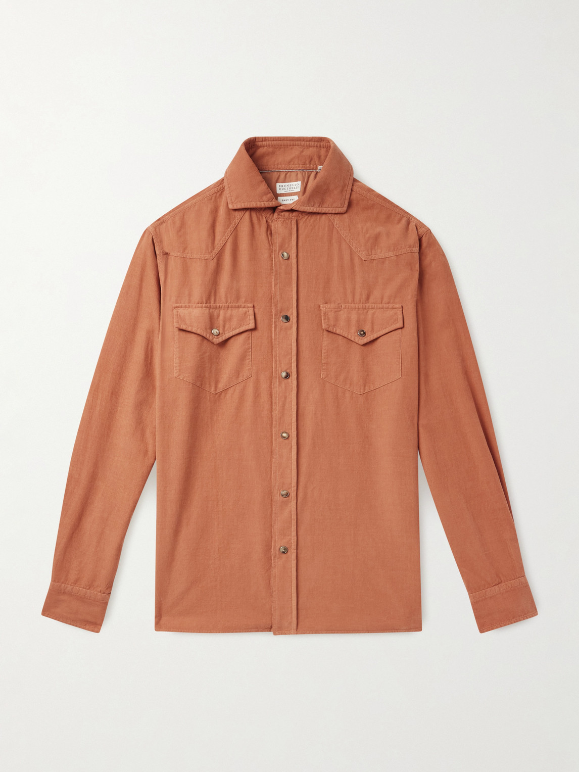 Brunello Cucinelli Cotton-Corduroy Western hirt - Men