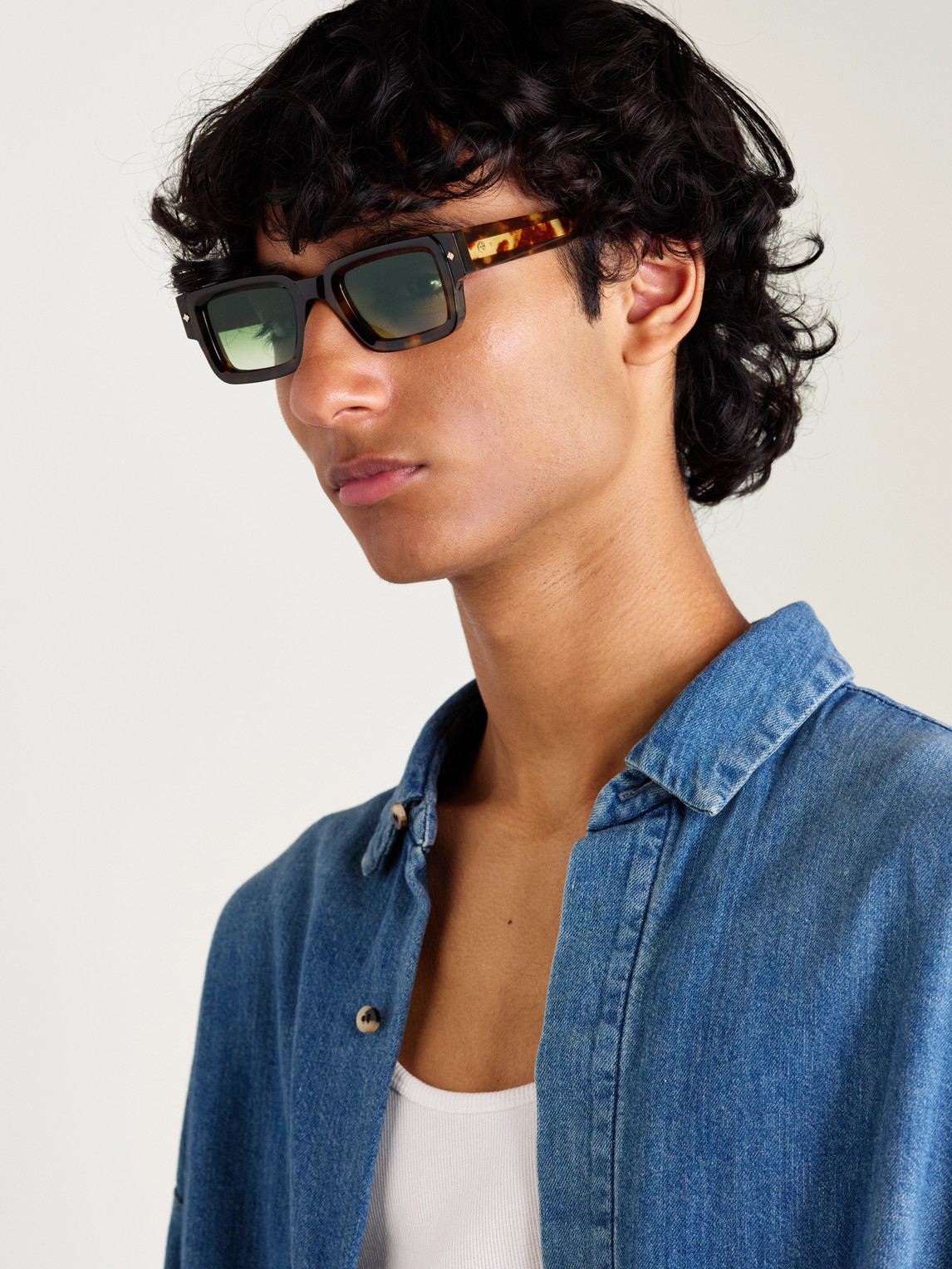★　satooo　★ Sato Cervantes Square-frame Tortoiseshell Acetate Sunglasses In
