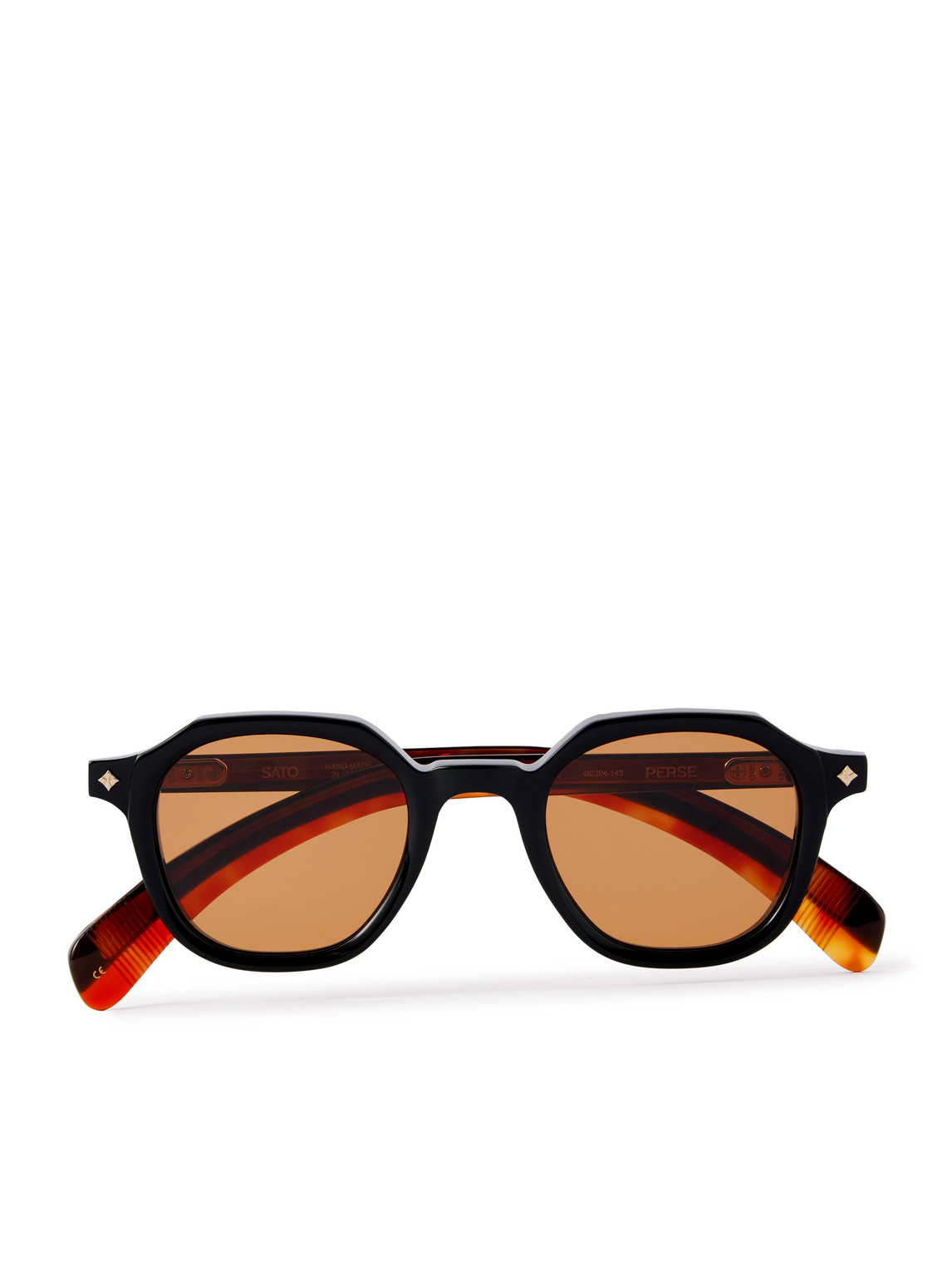 Sato – Perse M-1 Round-Frame Tortoiseshell Acetate Sunglasses
