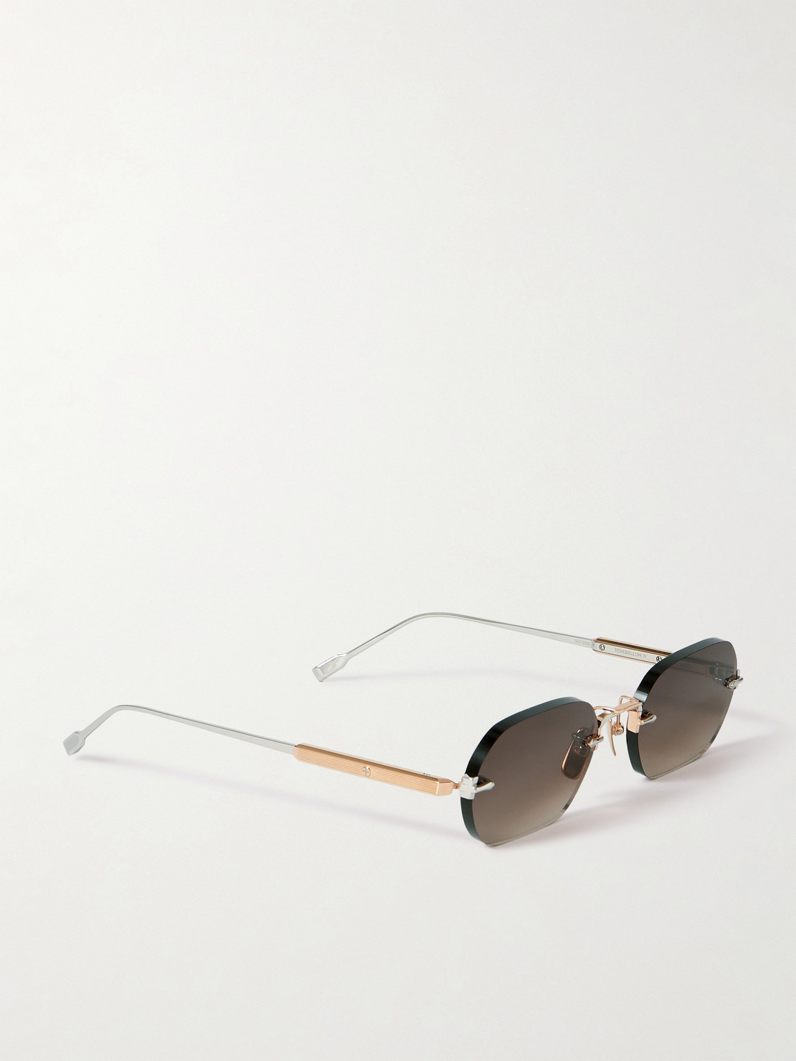 Sato - Terebellum Iv Square-frame Titanium Sunglasses - Men - Gold 