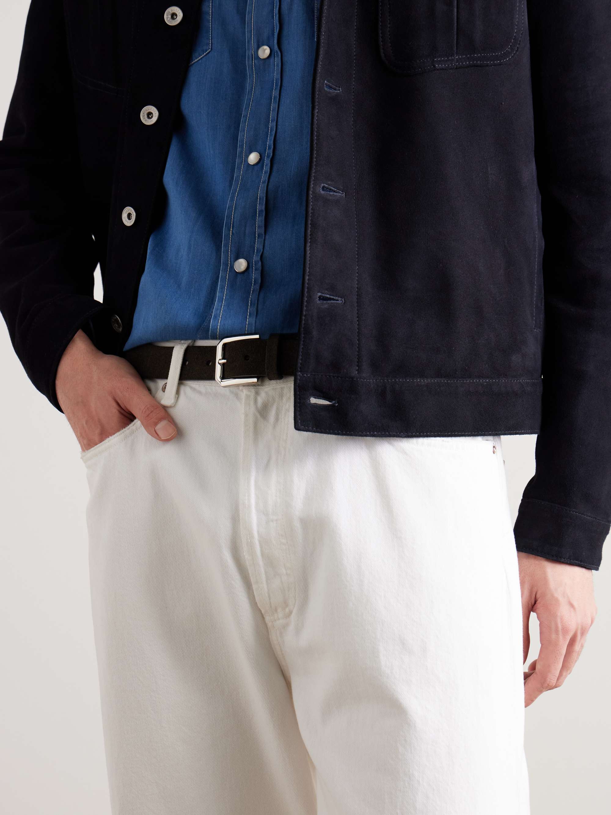 BRUNELLO CUCINELLI Suede belt