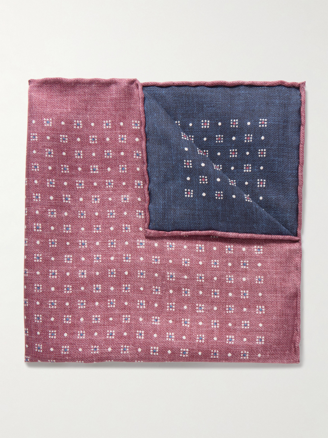 Brunello Cucinelli Printed Silk Pocket Square - Men