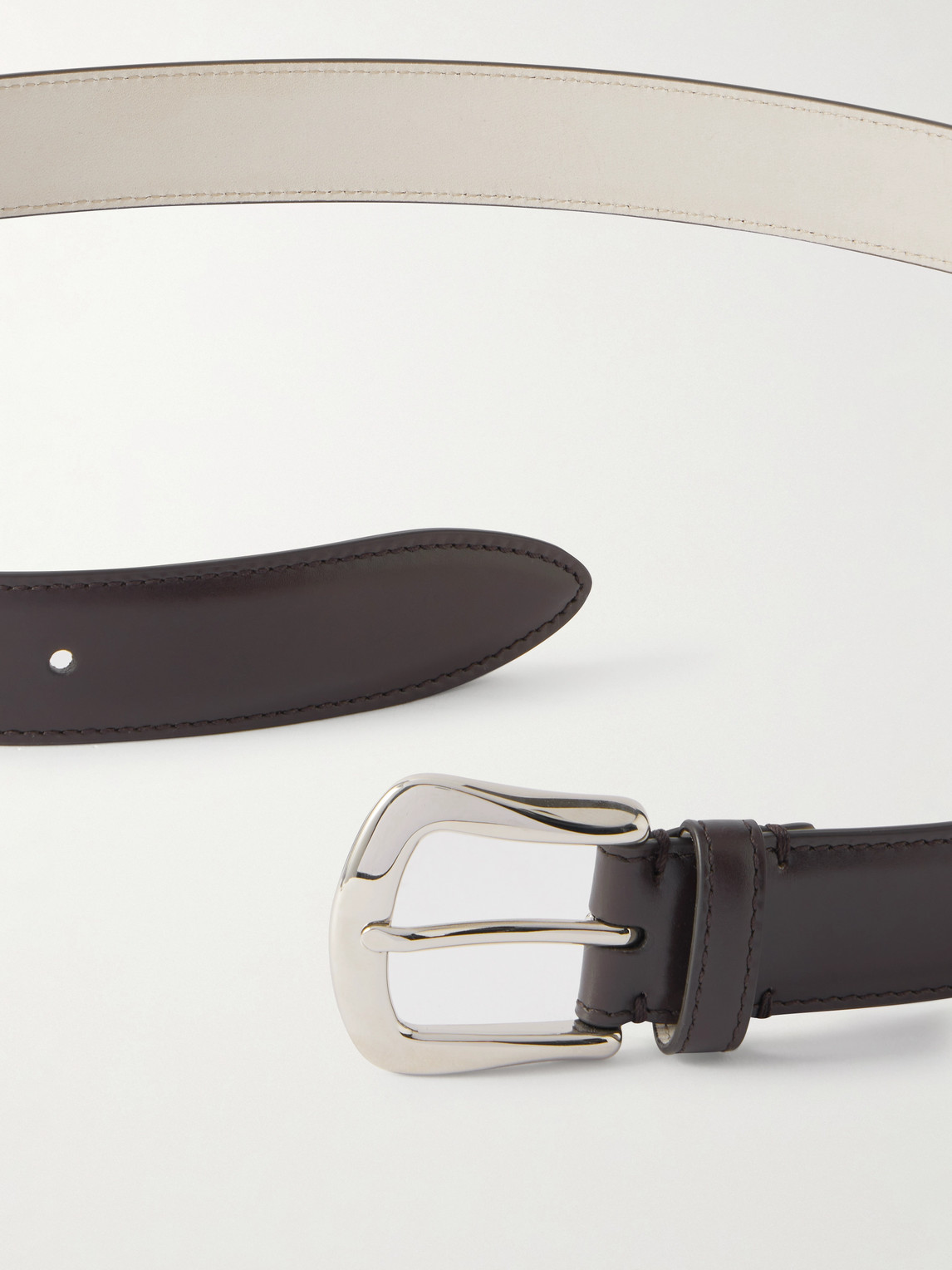  Brunello Cucinelli - 3cm Leather Belt - Men - Brown - Eu 100 