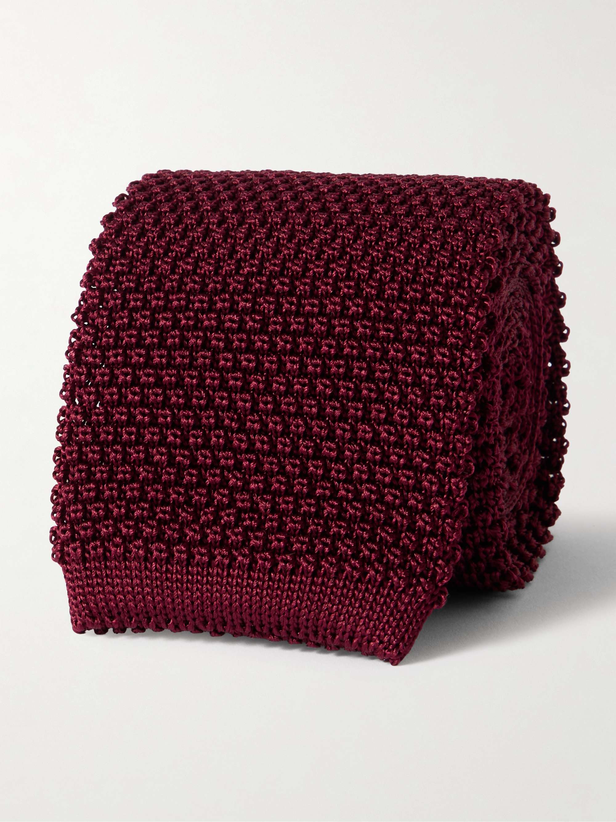 BRUNELLO CUCINELLI Knitted Silk Tie