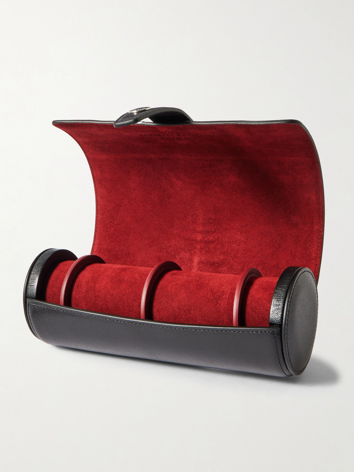 Textured-Leather Watch Roll — 2