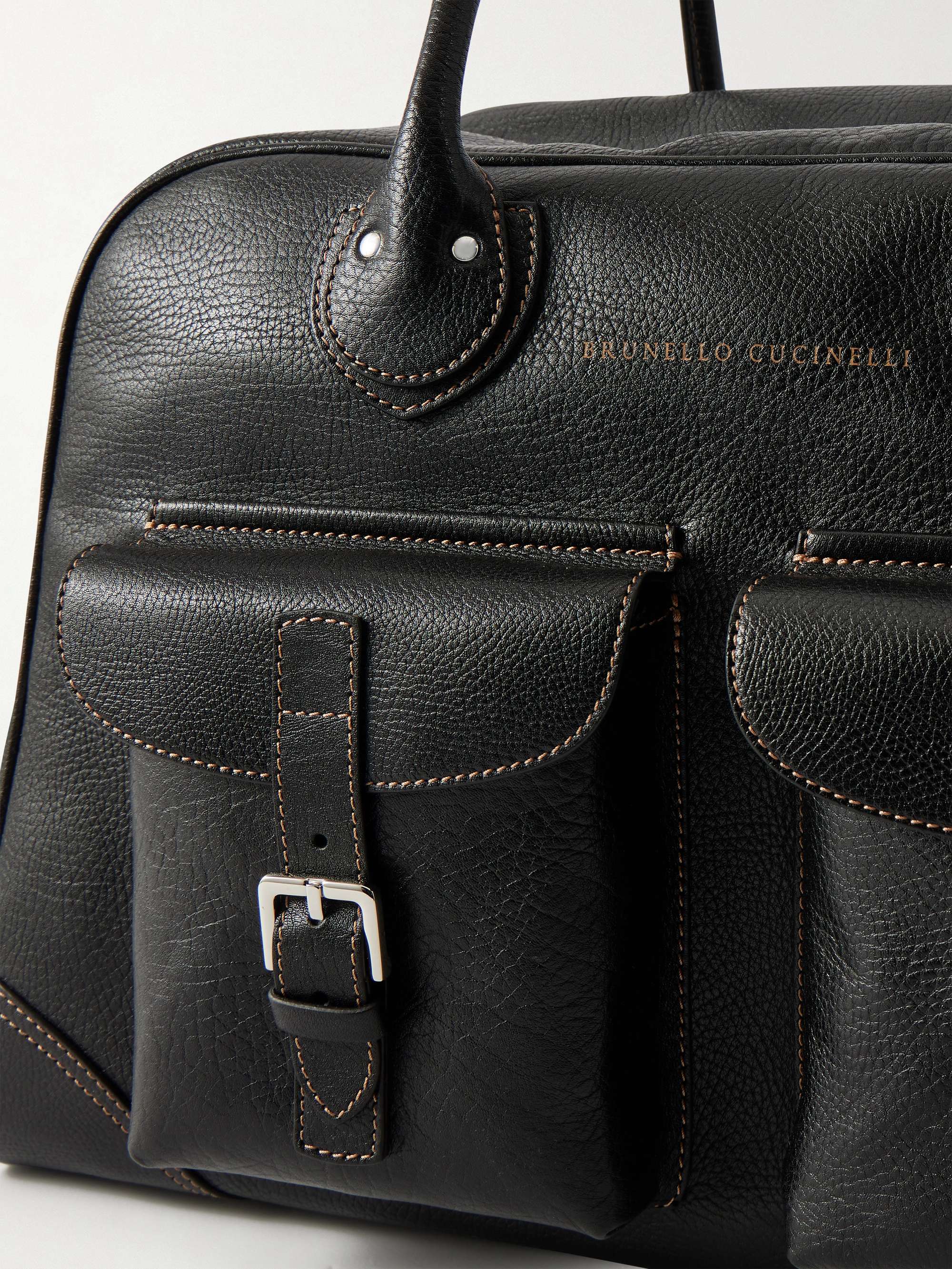 BRUNELLO CUCINELLI Full-Grain Leather Weekend Bag for Men | MR PORTER