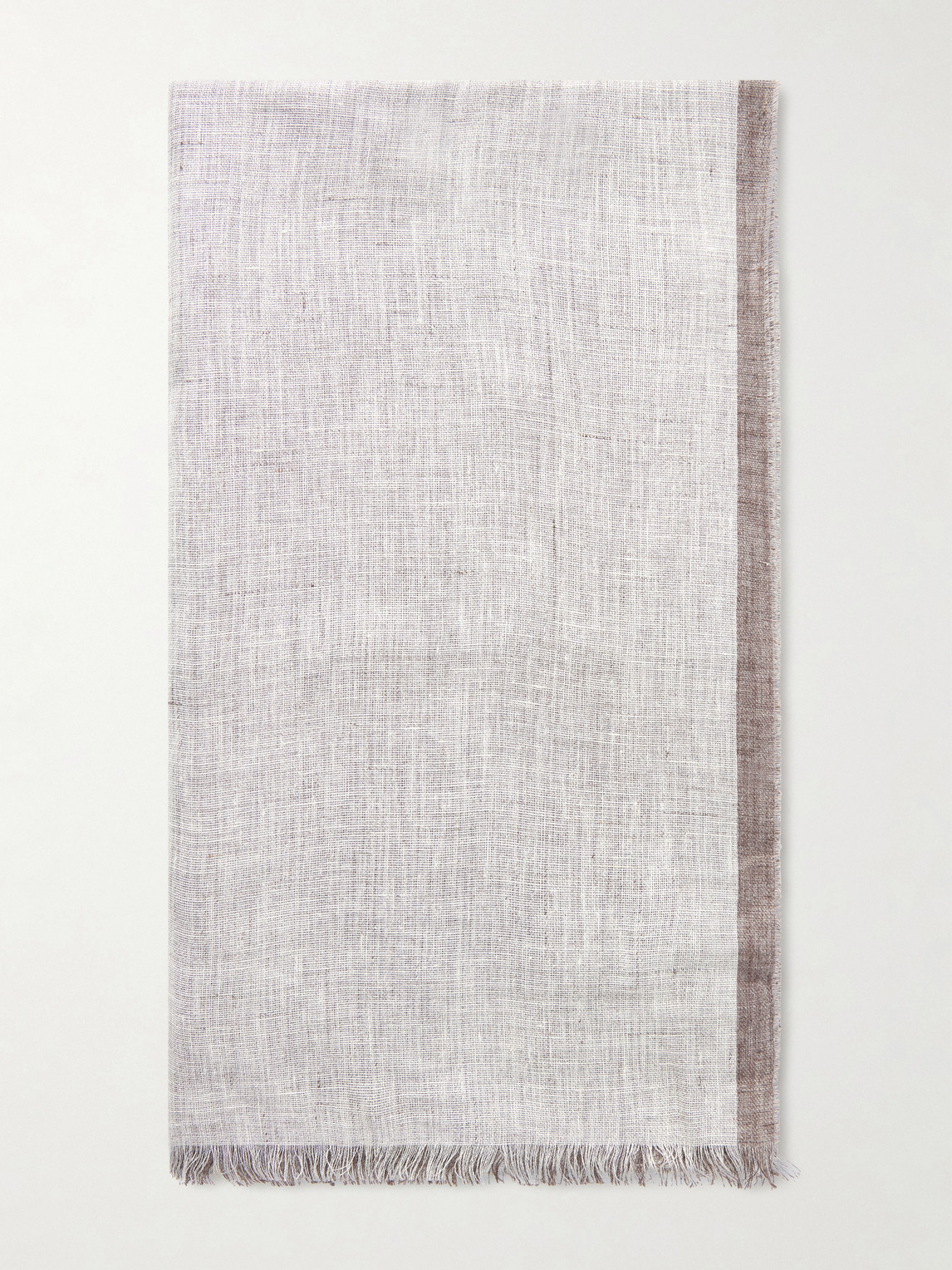Brunello Cucinelli Fringed Linen Scarf - Men