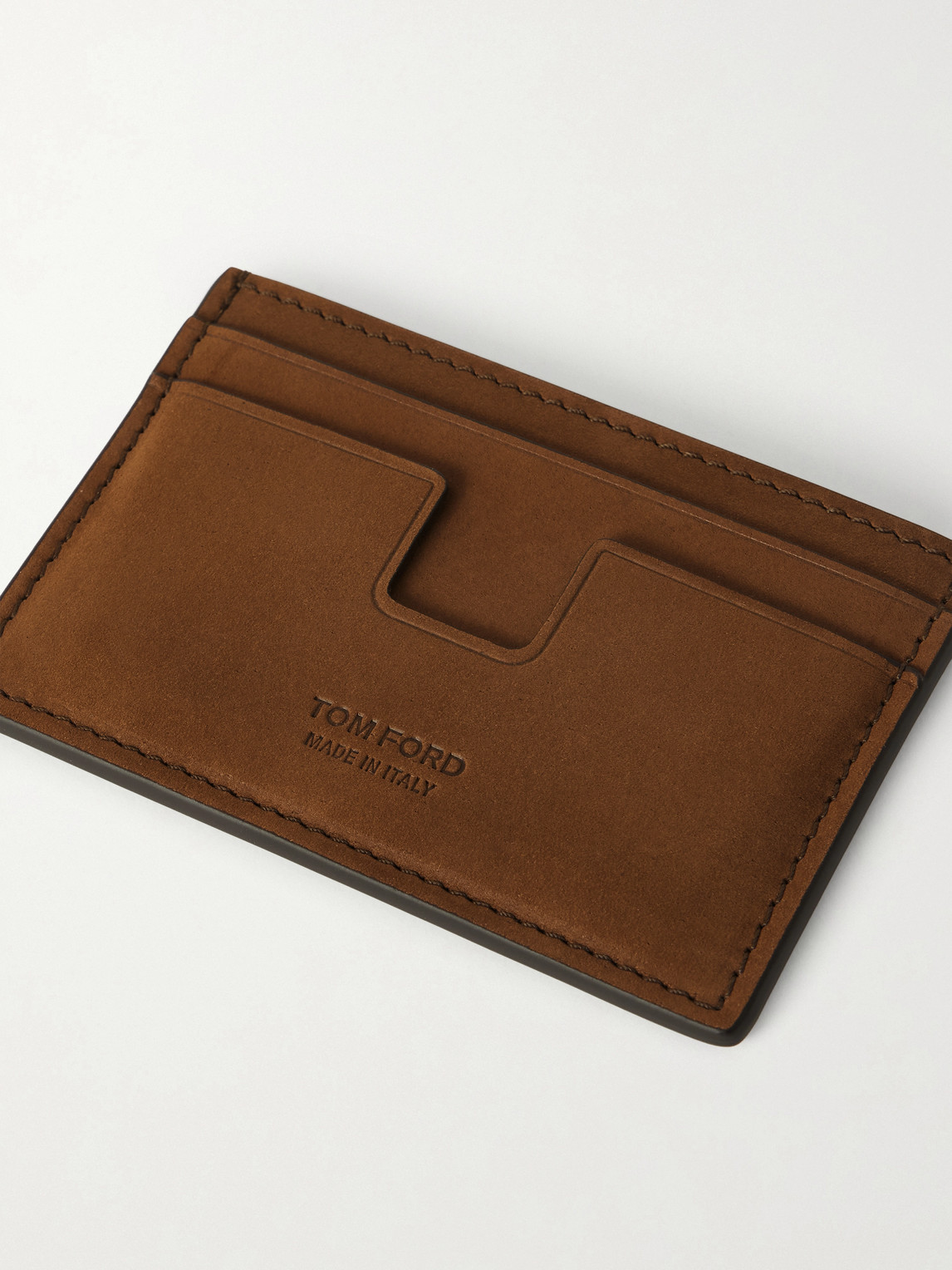  Tom Ford - Nubuck Cardholder - Men - Brown 