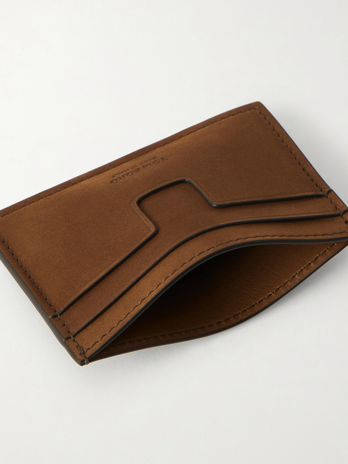  Tom Ford - Nubuck Cardholder - Men - Brown 