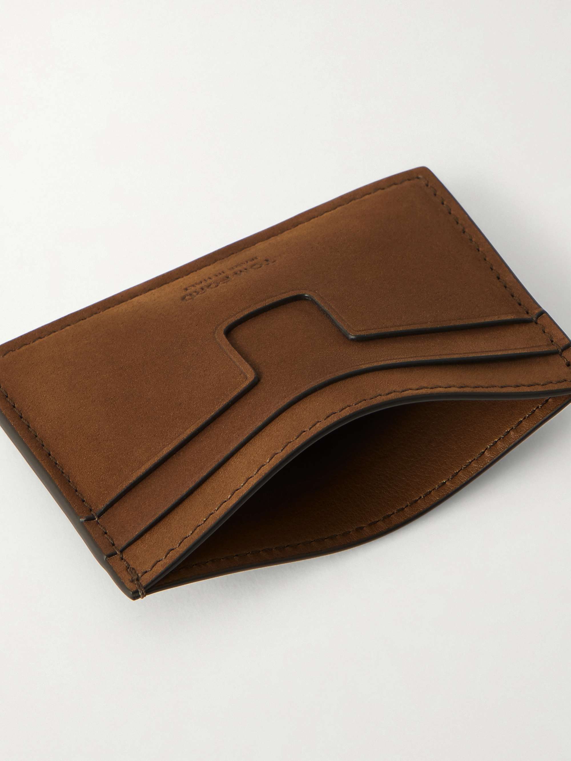TOM FORD Nubuck Cardholder for Men | MR PORTER