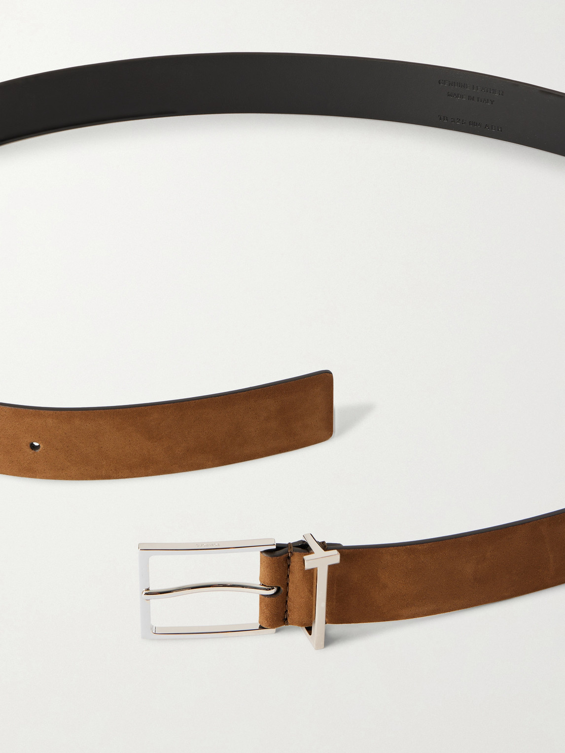  Tom Ford - 2.8cm Nubuck Belt - Men - Brown - Eu 90 