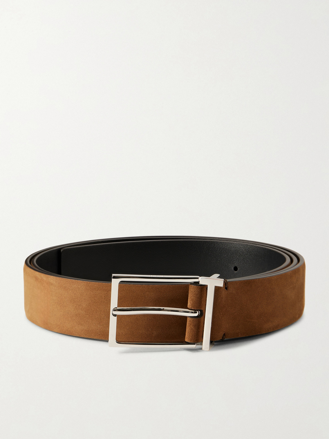 Tom Ford 2.8cm Nubuck Belt In Brown