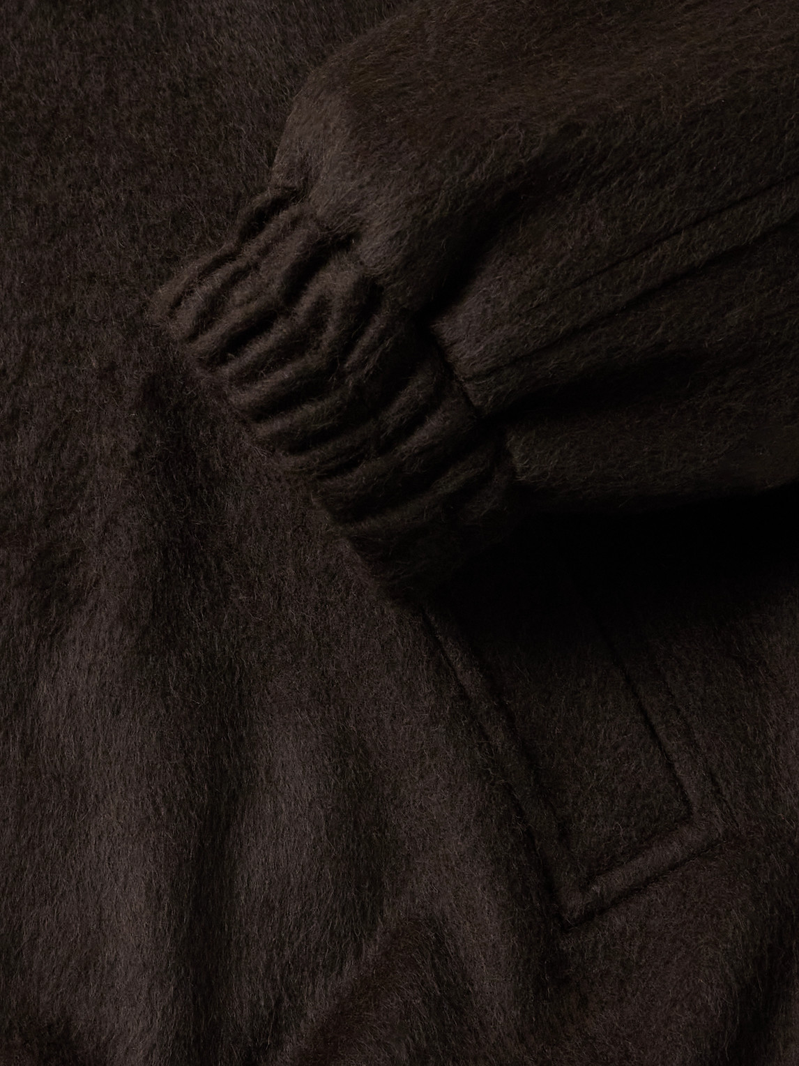 Auralee Camel Hair-flannel Blouson Jacket In Brown