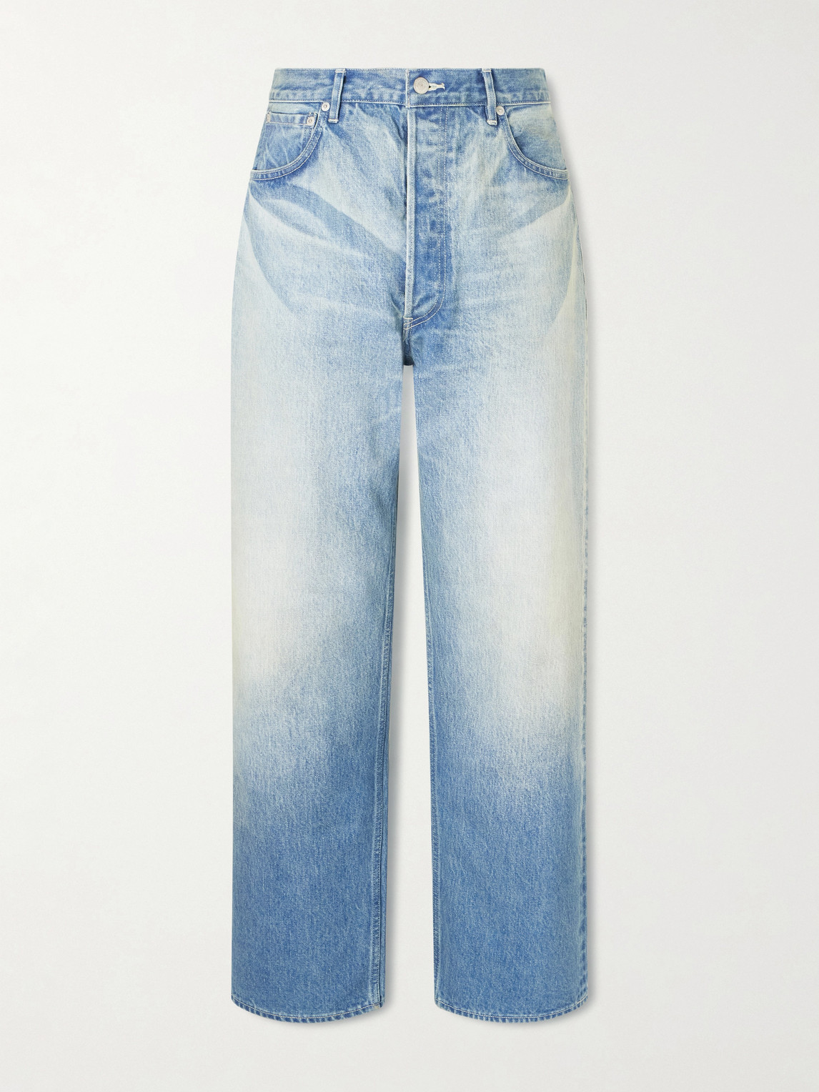Auralee Straight-leg Selvedge Jeans In Blue