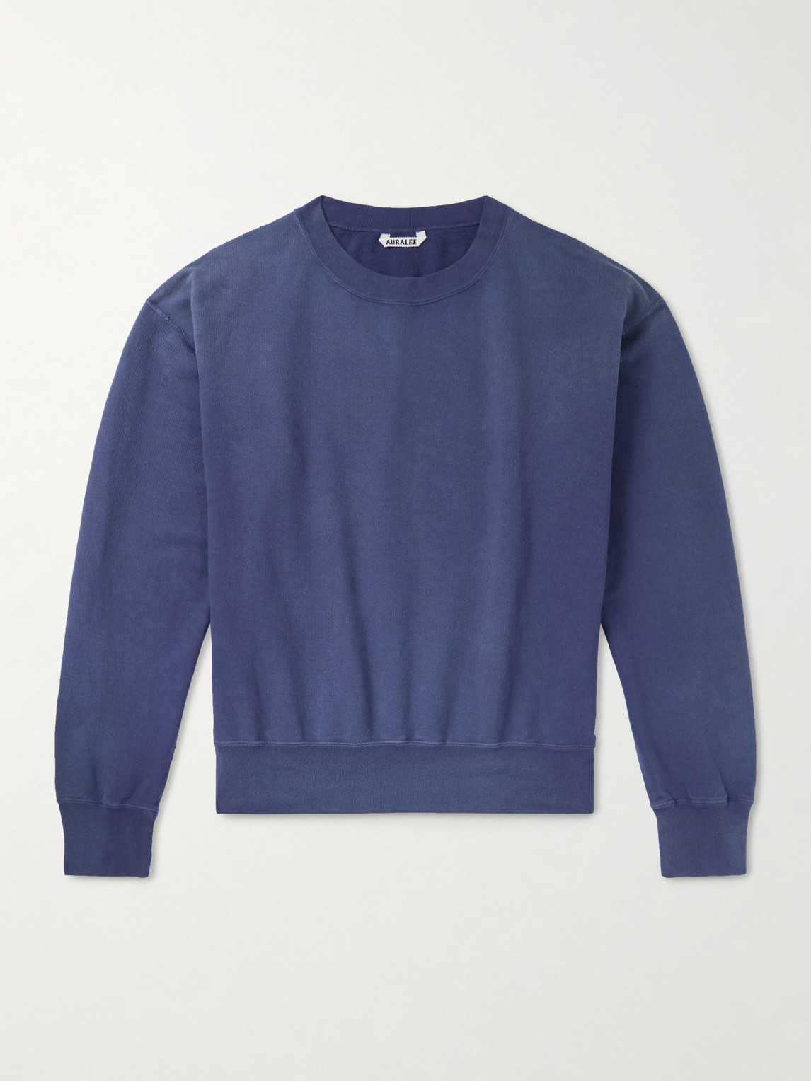 Auralee Cotton-jersey Sweatshirt In Blue