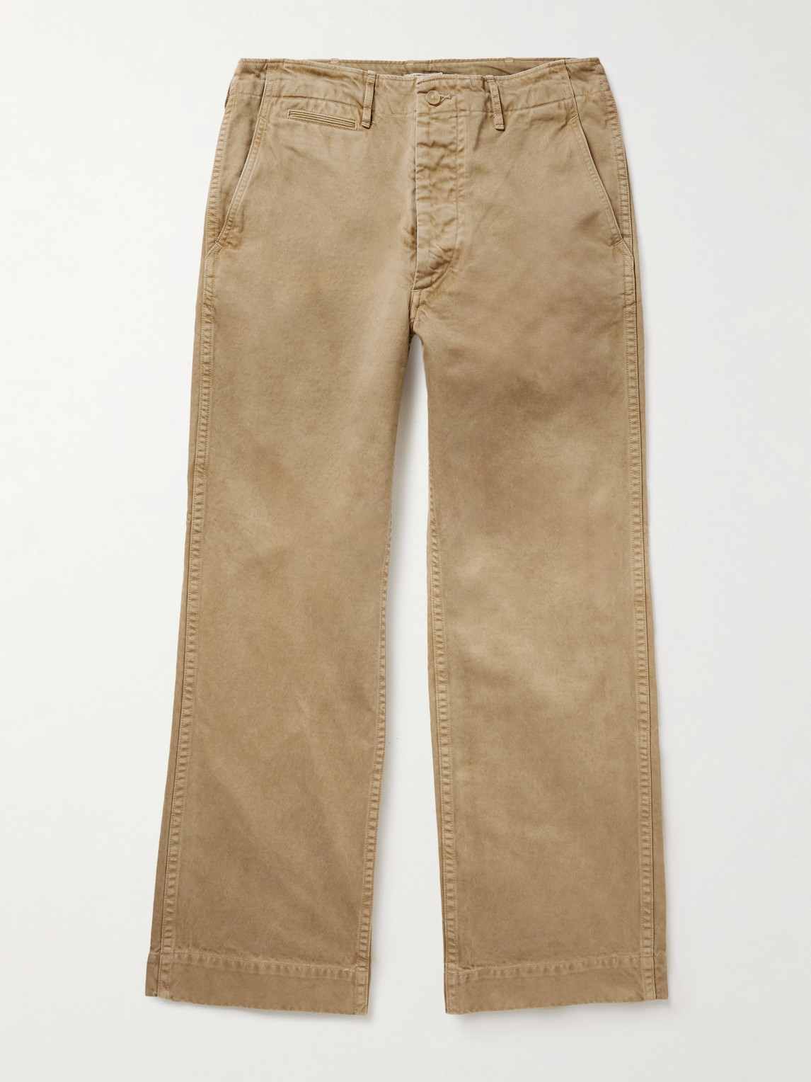 Auralee Finx Straight-Leg Cropped Cotton-Twill Chinos - Men