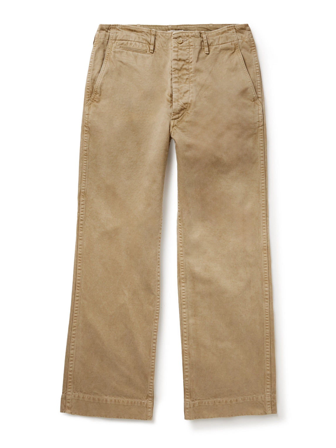Auralee Finx Straight-leg Cropped Cotton-twill Chinos In Multi