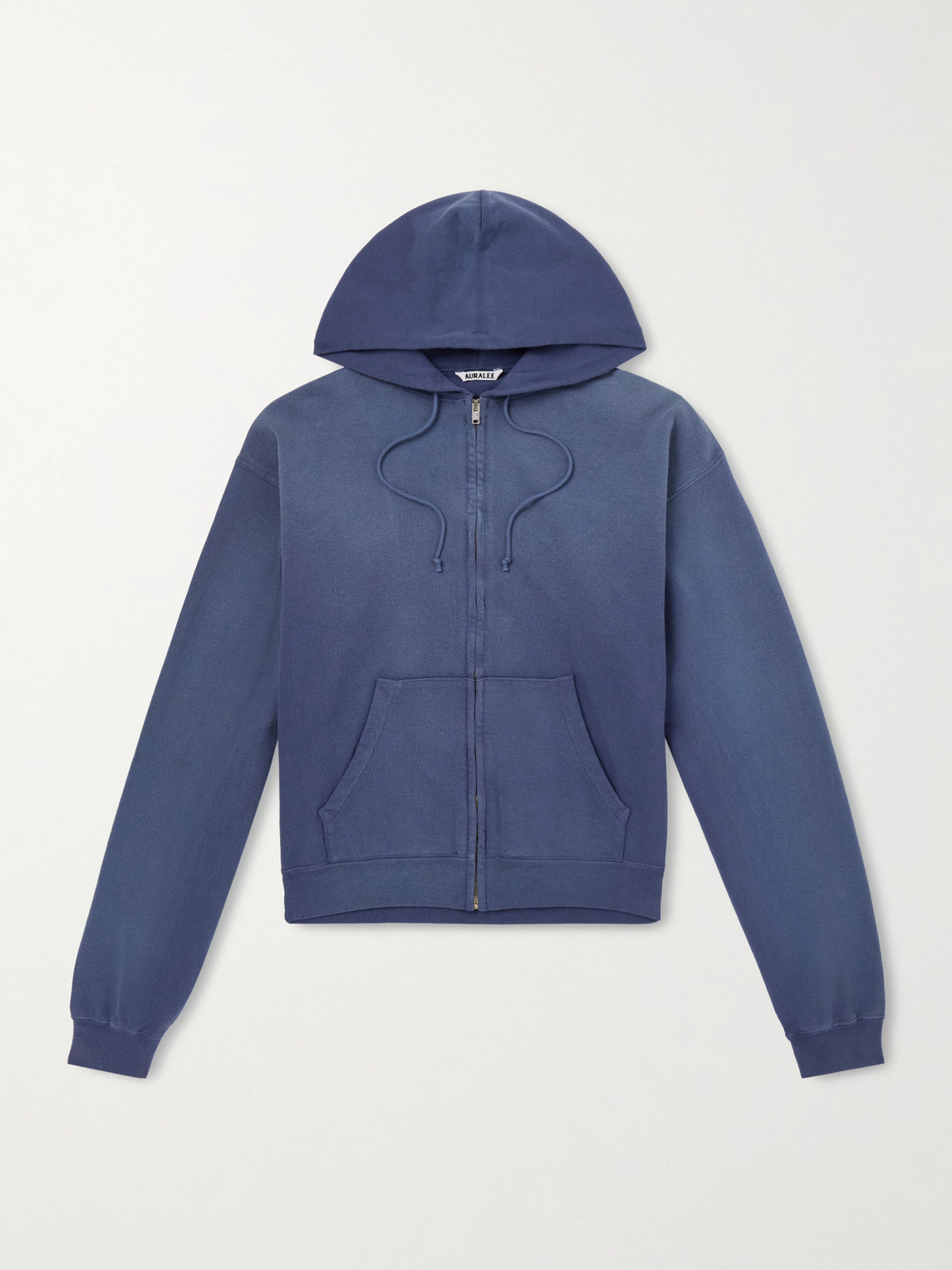 Auralee – Cotton-Jersey Zip-Up Hoodie