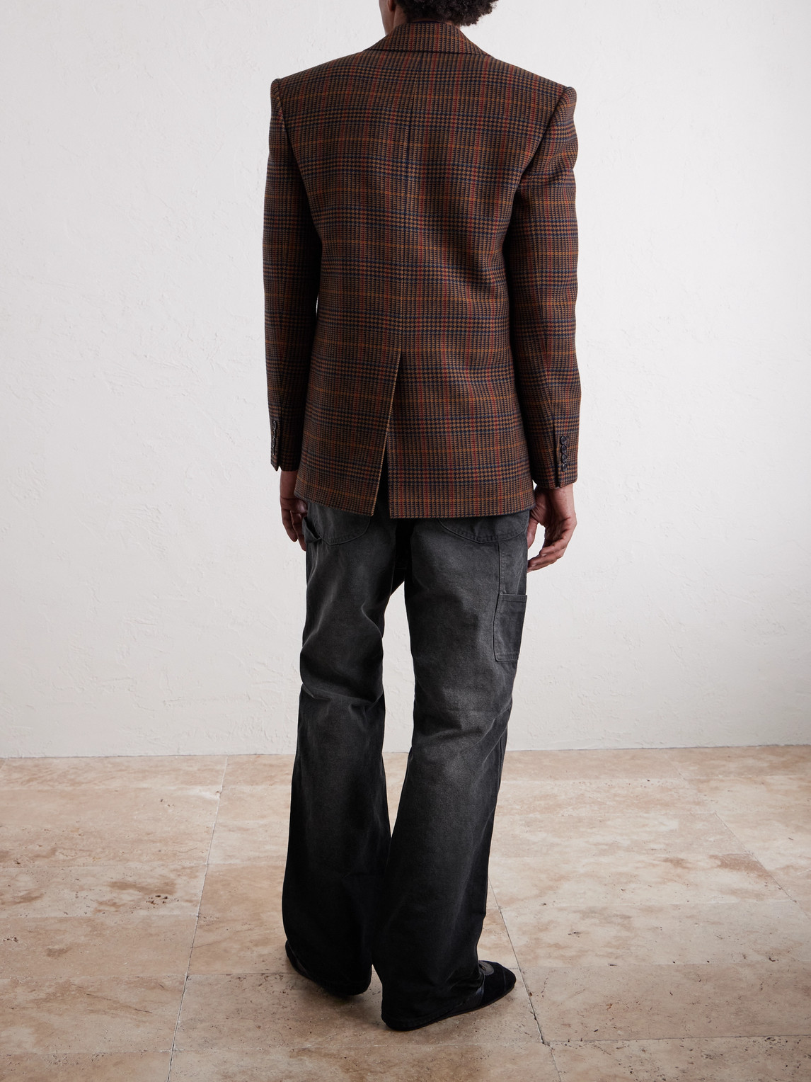 Auralee Straight-leg Cotton Trousers In Black