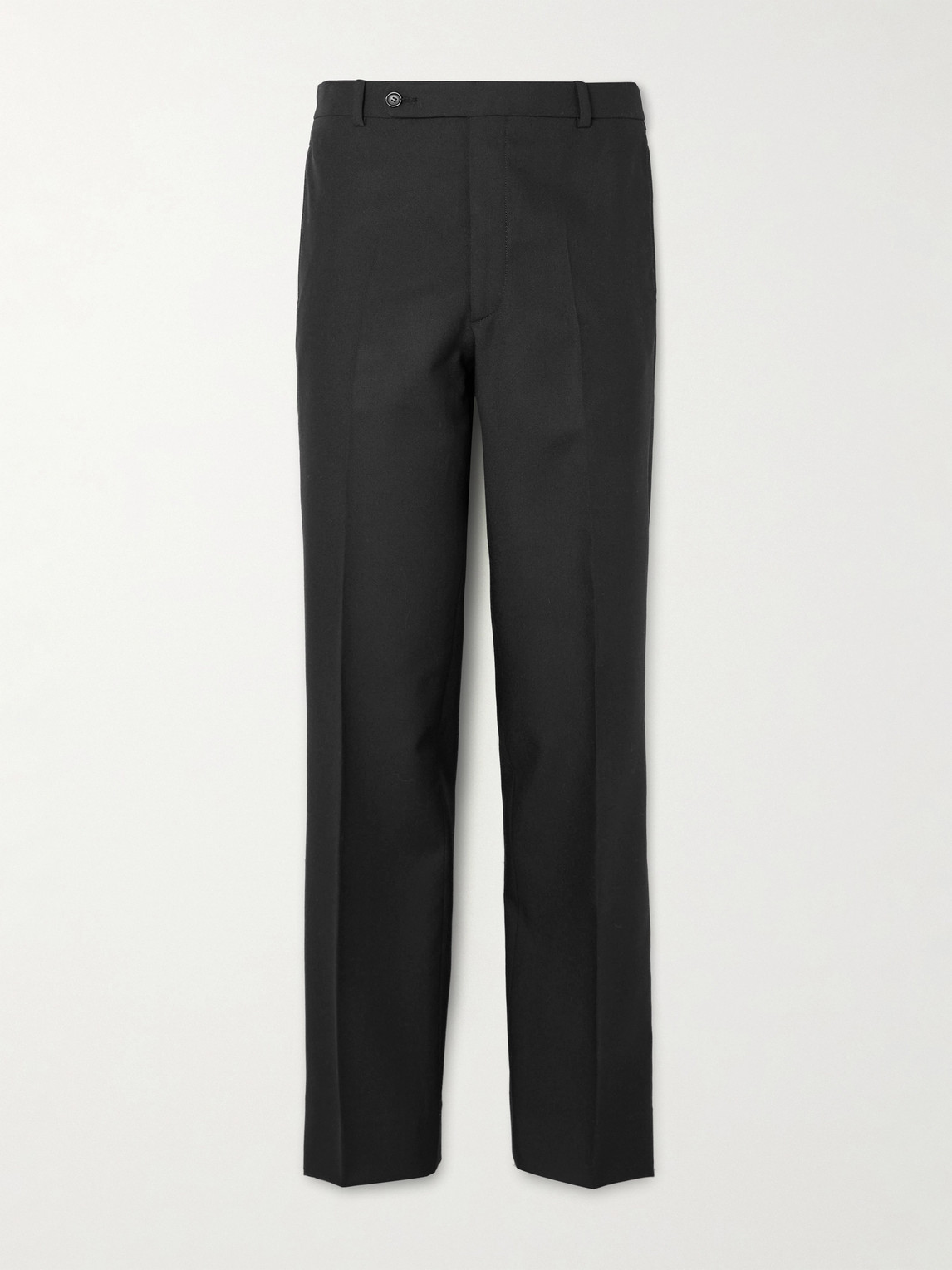 Husbands Wide-leg Linen Suit Trousers In Black