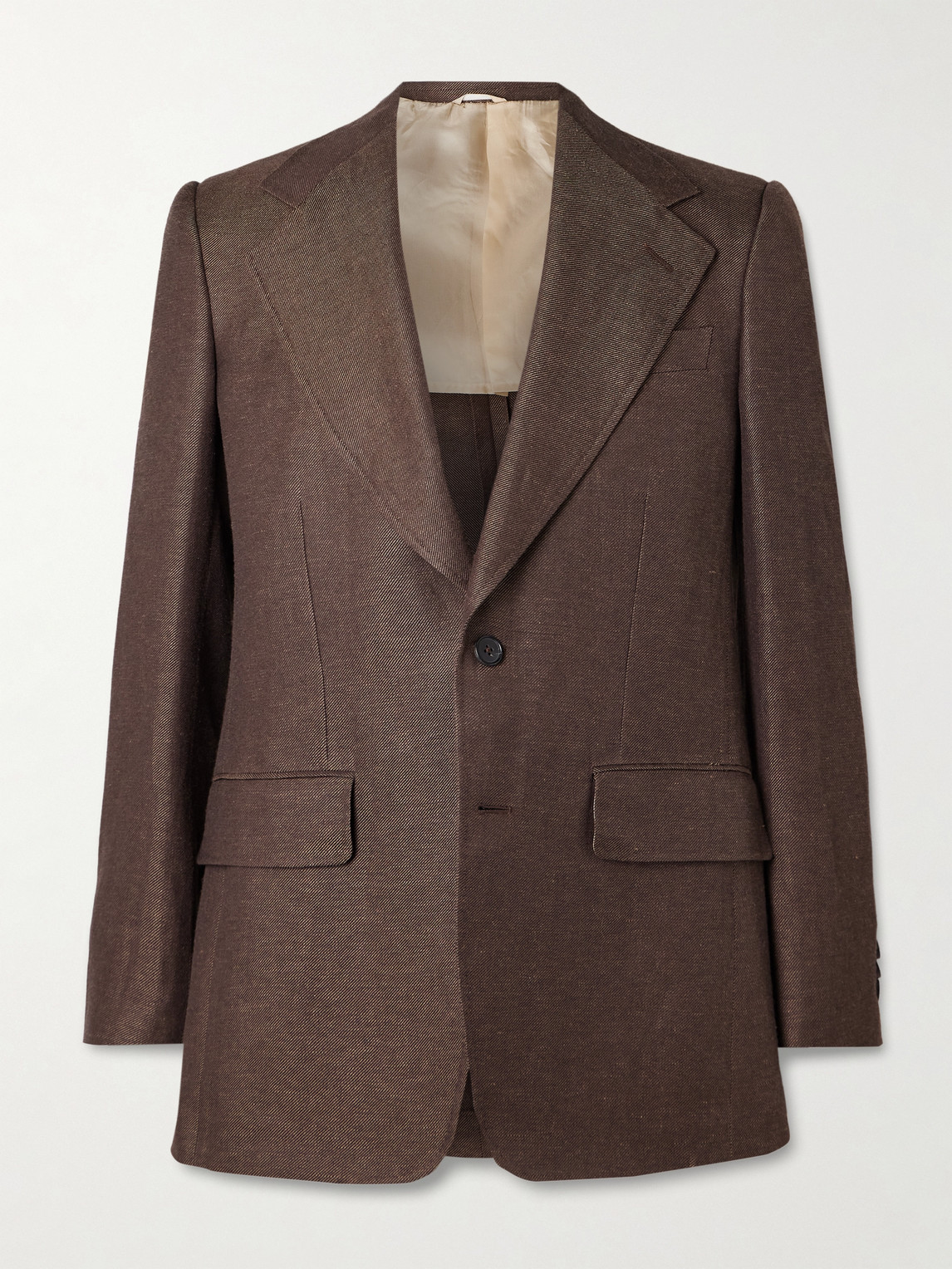 Husbands – Wool and Linen-Blend Twill Suit Jacket