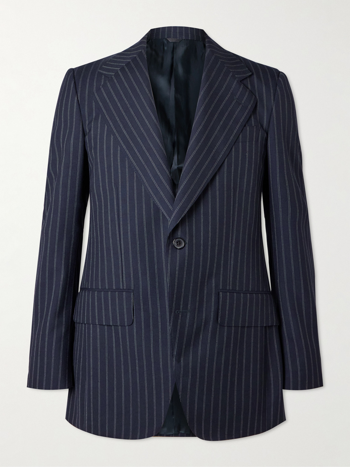 Husbands – Pinstriped Wool Suit Jacket