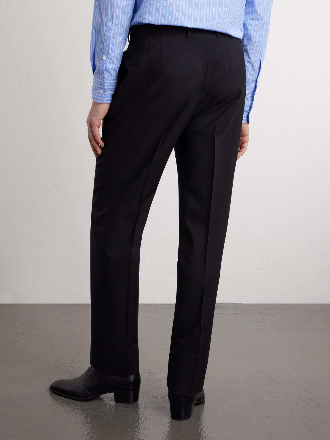  Husbands - Straight-leg Virgin Wool Trousers - Men - Black - Fr 36 