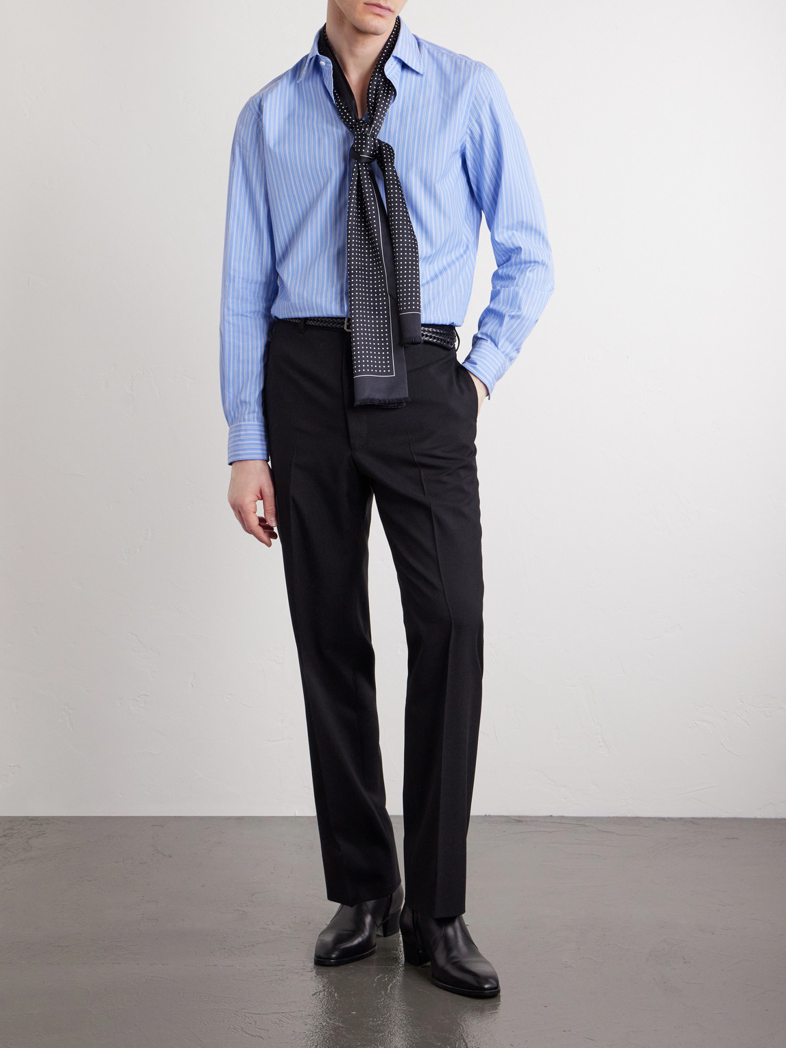 Straight-Leg Virgin Wool Trousers