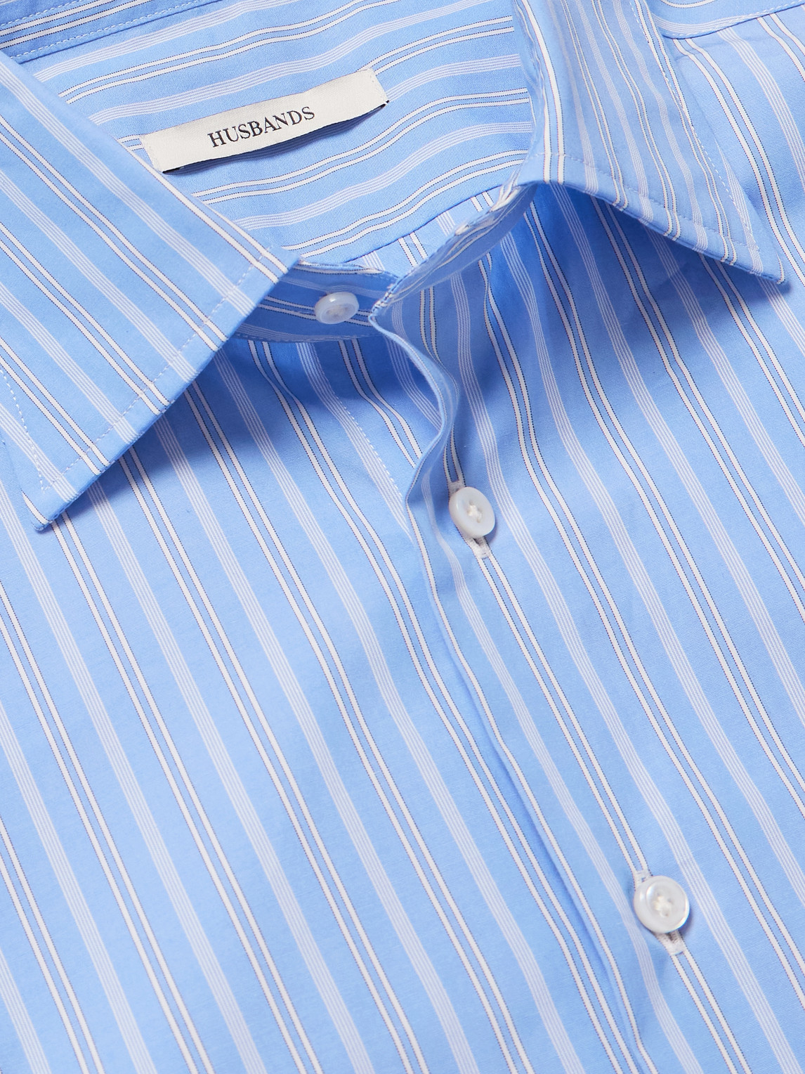 Supima Cotton-Poplin Shirt Striped