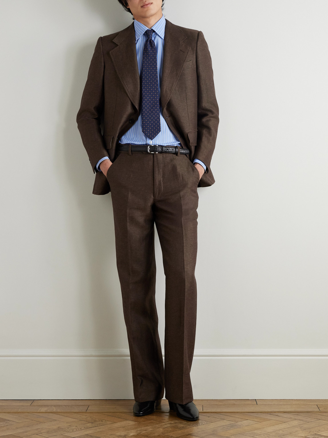 Supima Cotton-Poplin Shirt Striped