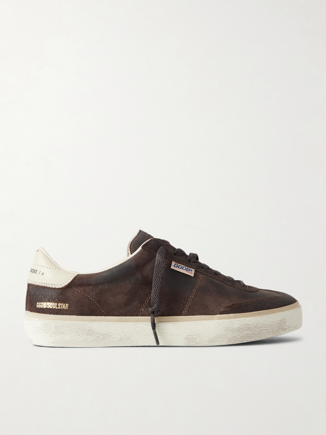 Golden Goose Soul Star Leather-Trimmed Suede Sneakers EU 41