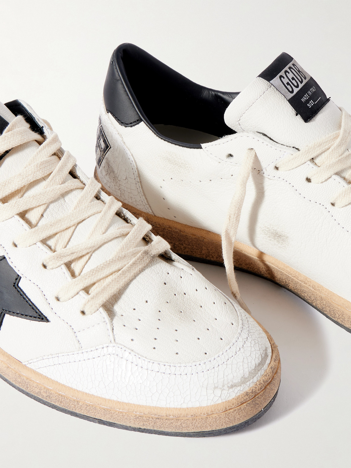 Ball Star Distressed Sneakers