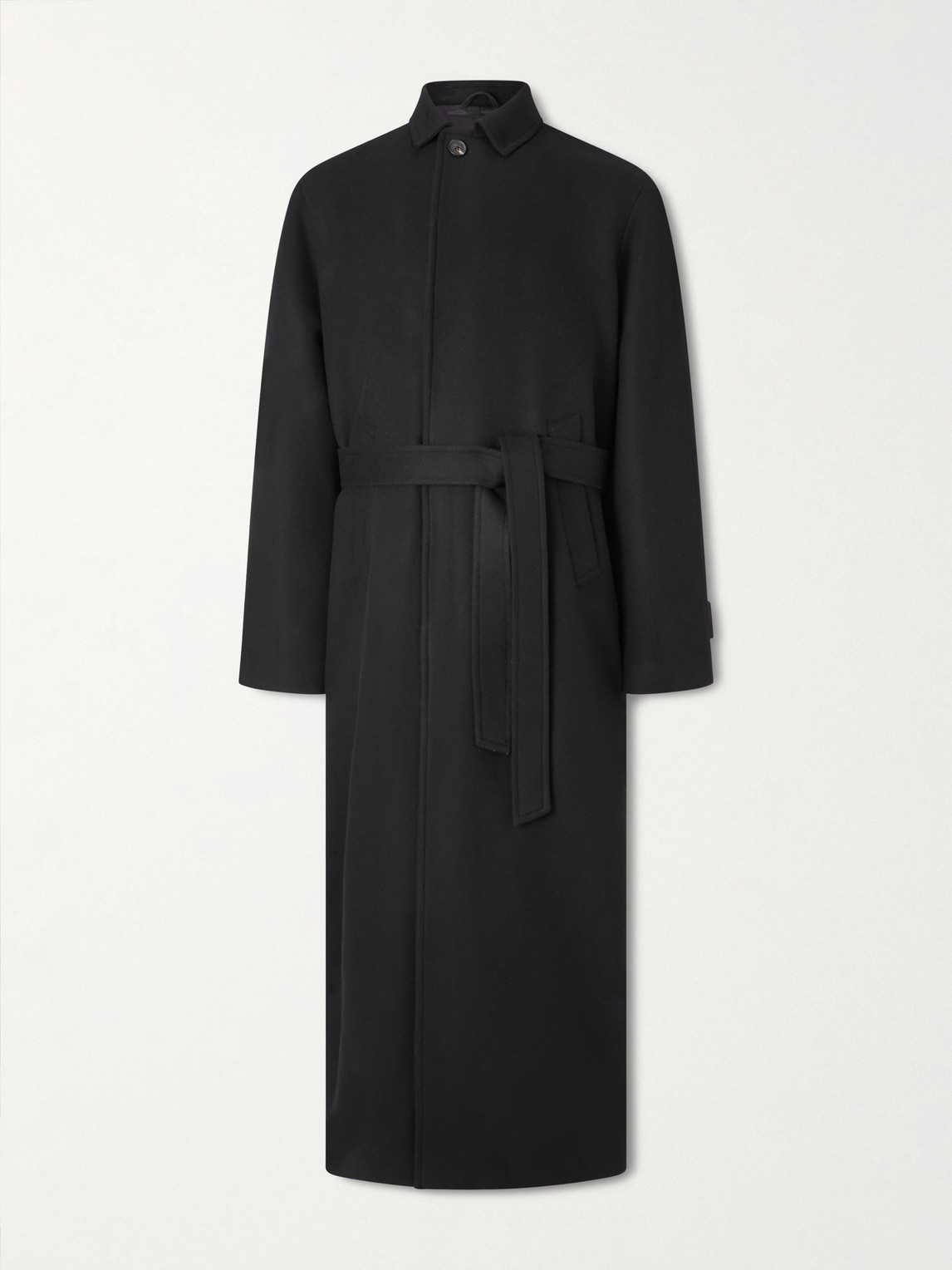 Saman Amel Belted Wool Overcoat IT 50