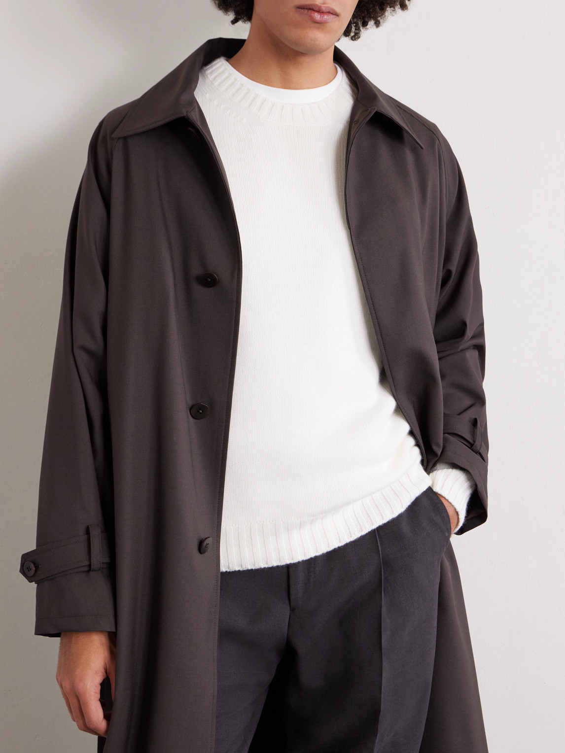 Saman Amel Gio Cashmere Sweater In Neutral