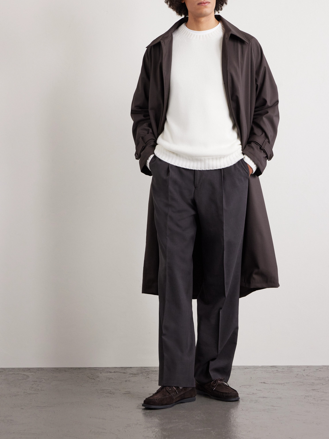 Saman Amel Gio Cashmere Sweater In Neutral