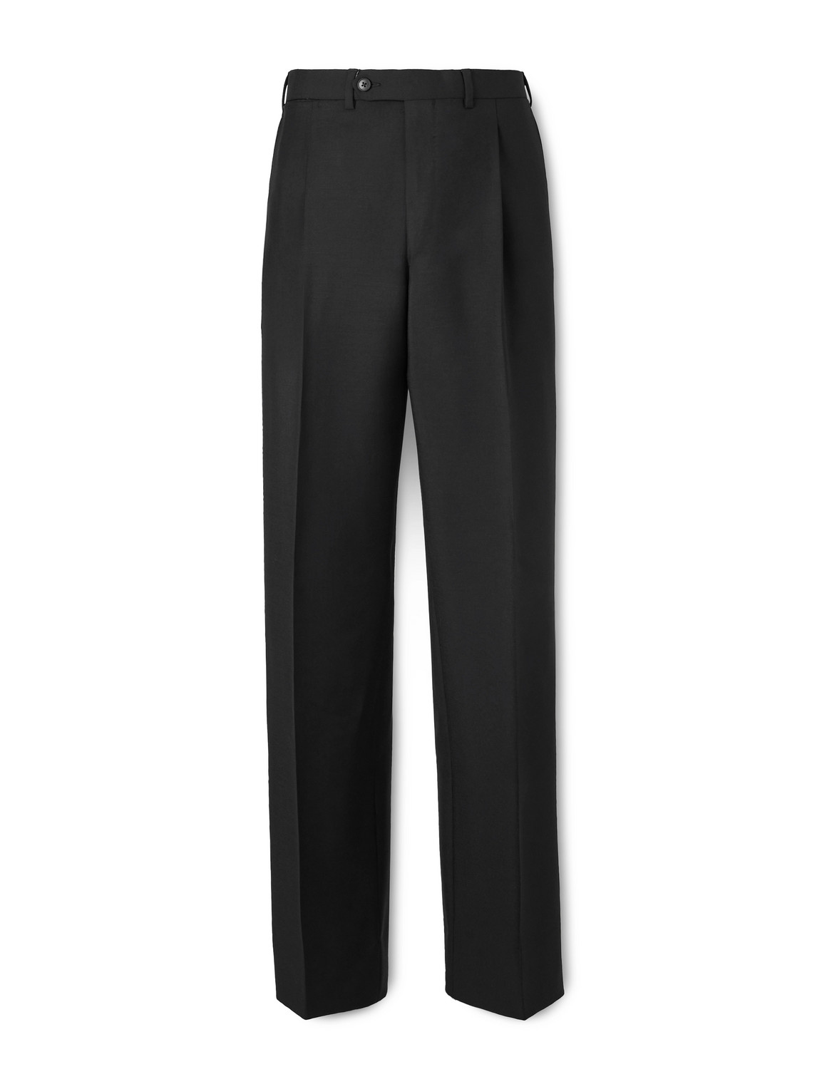 Saman Amel Amo Straight-leg Wool And Mohair-blend Suit Trousers In Black