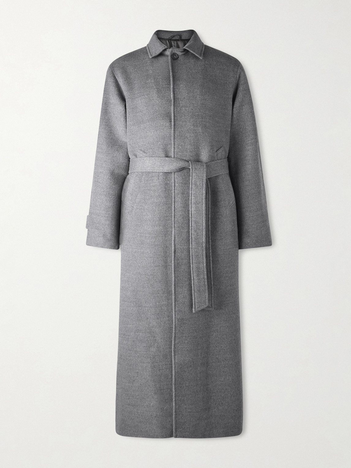 Saman Amel Belted Wool Overcoat IT 54