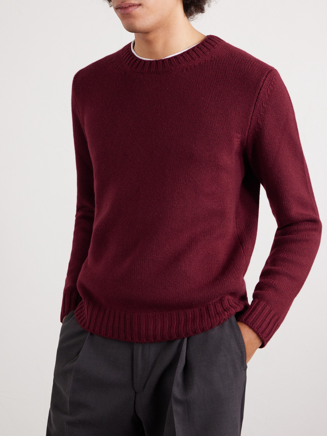 Saman Amel Gio Cashmere Sweater In Red