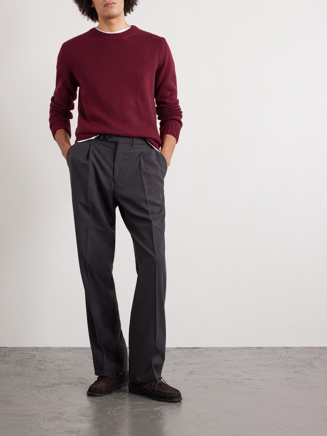 Saman Amel Gio Cashmere Sweater In Red