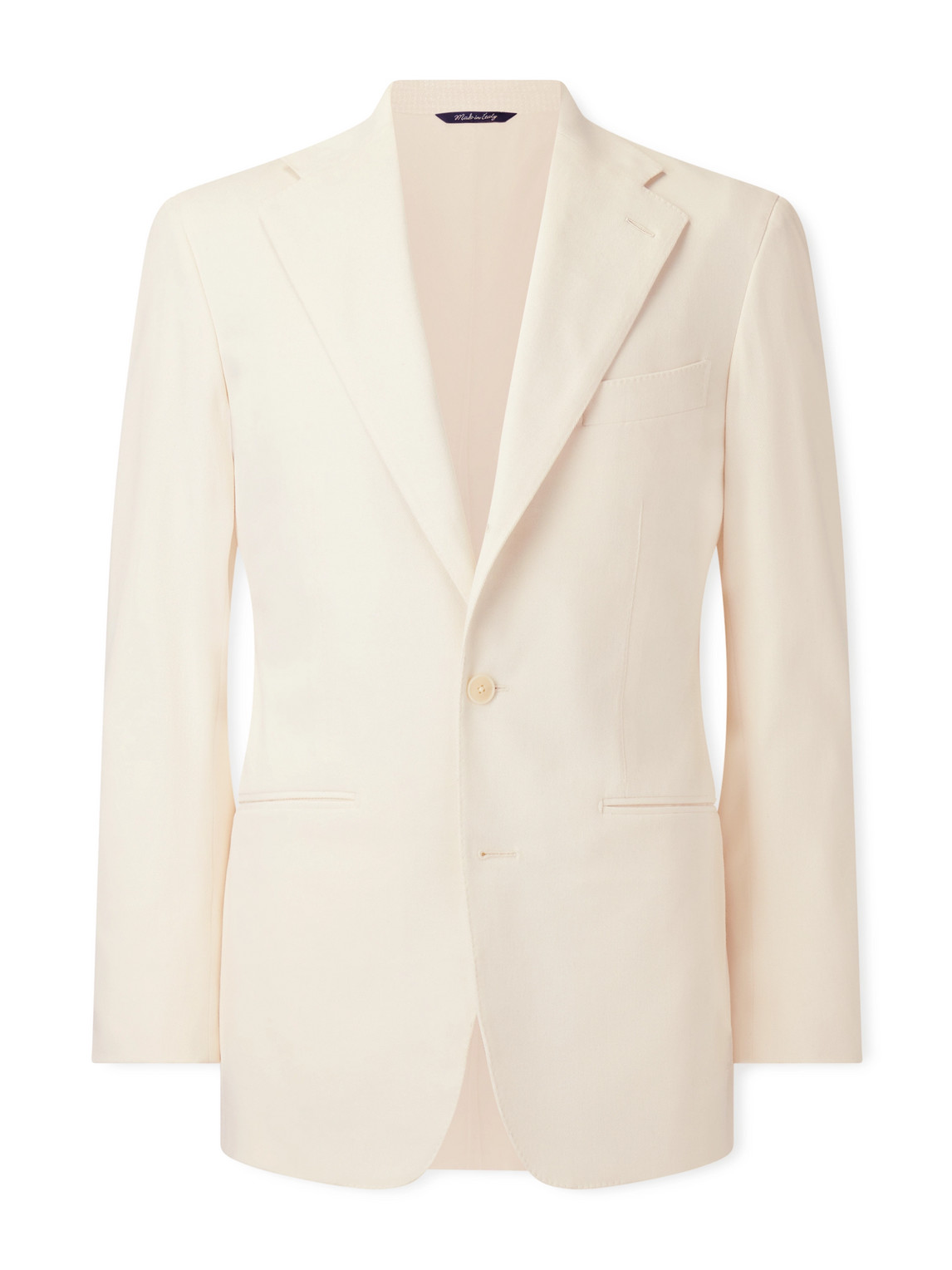 Saman Amel Cotton-blend Twill Suit Jacket In Gray