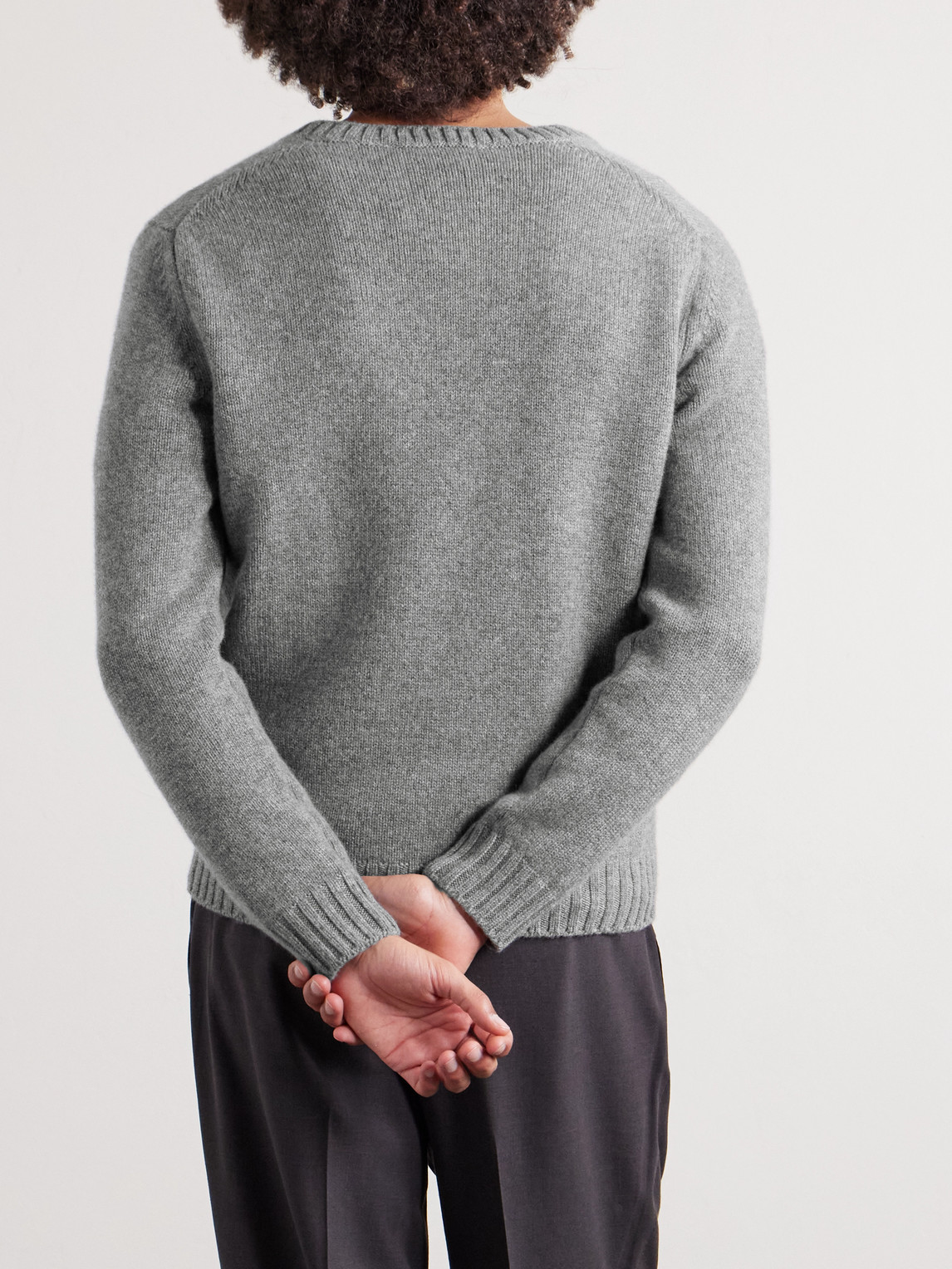 Saman Amel Kay Cashmere Sweater In Gray