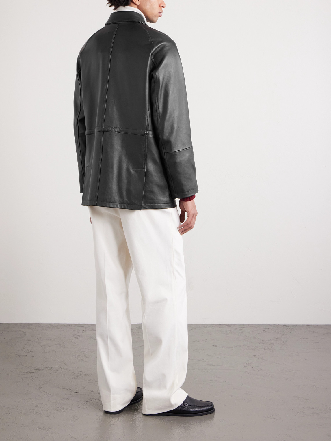 Saman Amel City Leather Jacket In Black | ModeSens