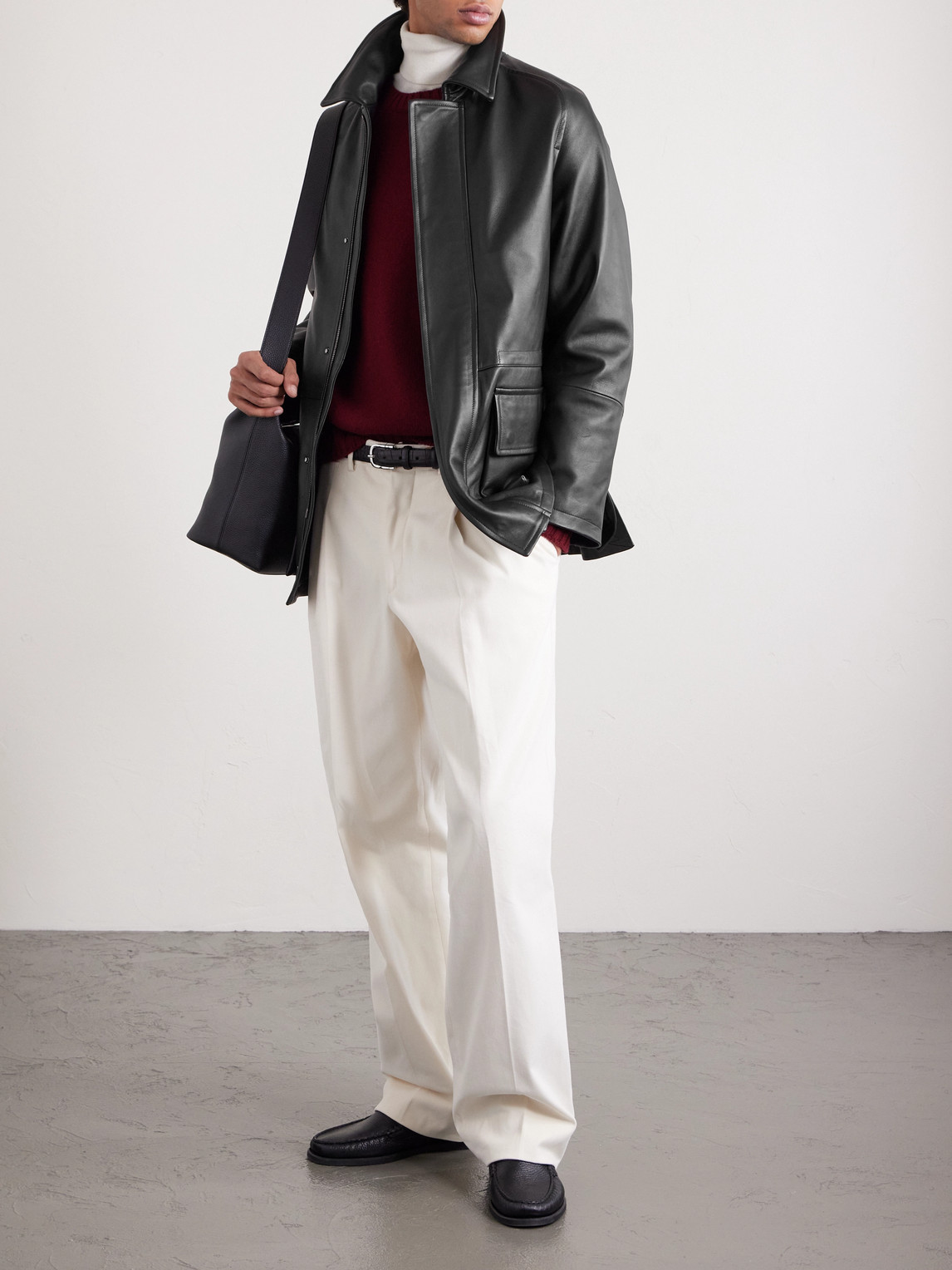 Saman Amel City Leather Jacket In Black | ModeSens