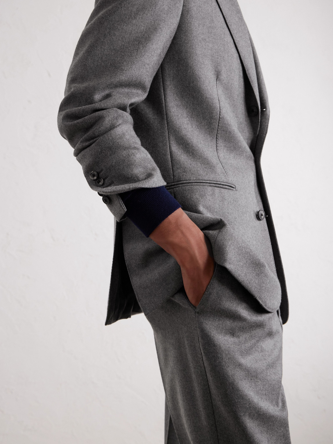 Wool Twill Suit Jacket