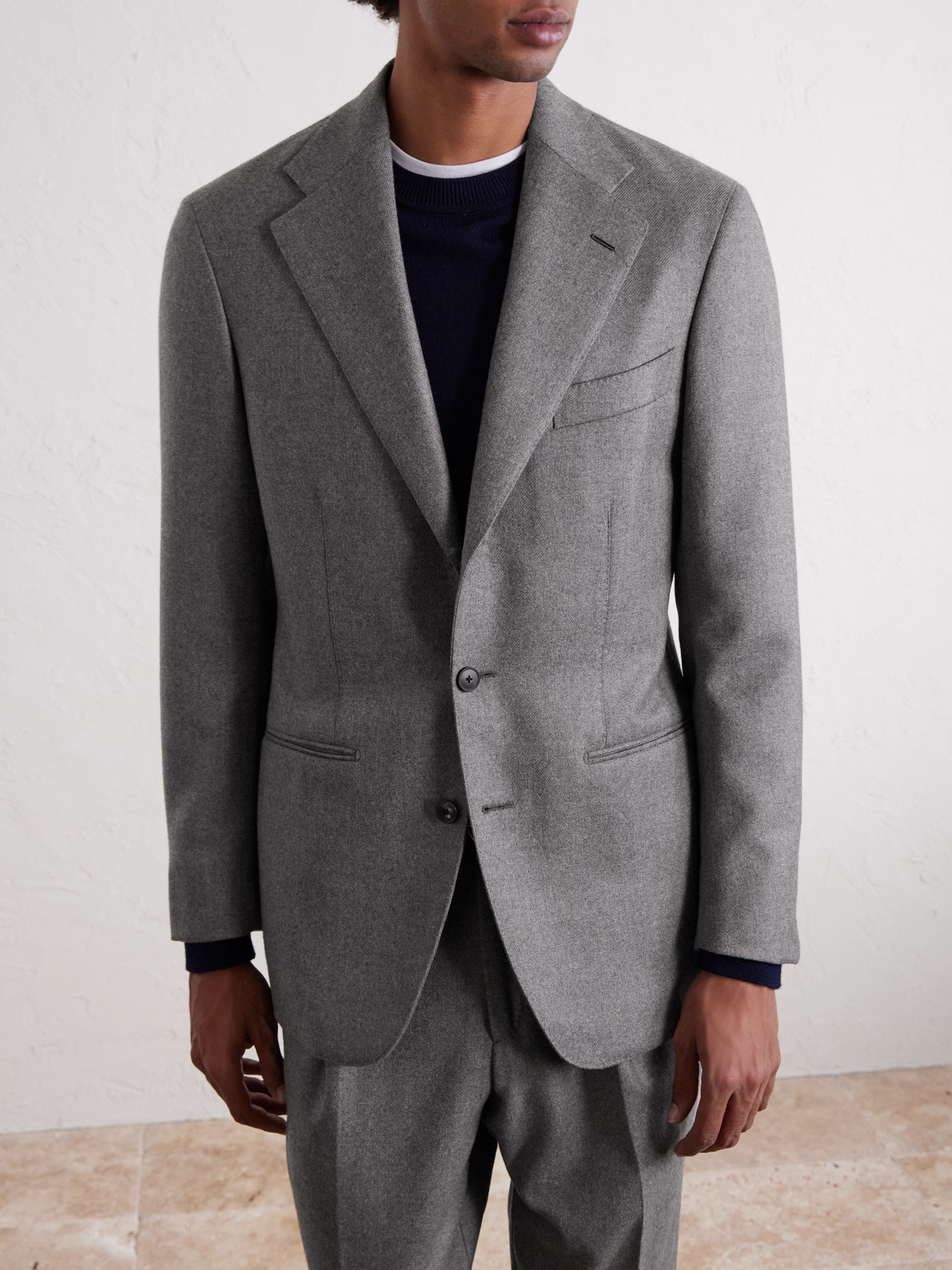  Saman Amel - Wool Twill Suit Jacket - Men - Gray - It 52 