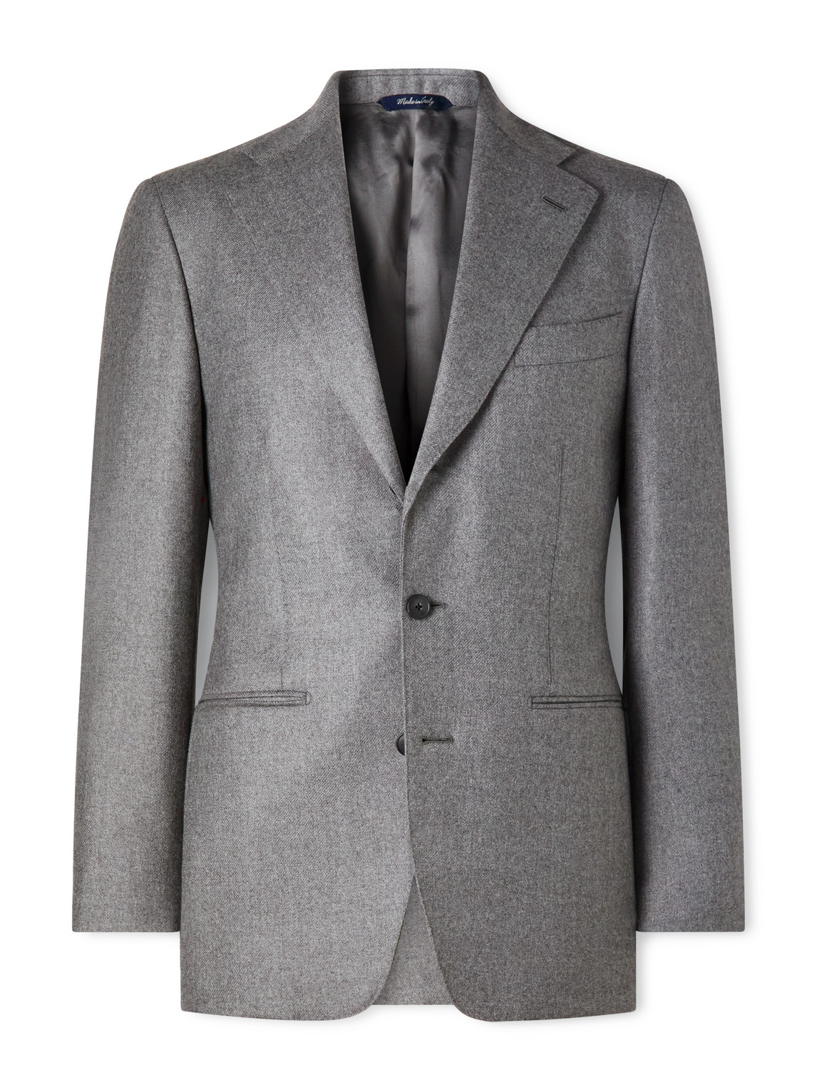 Saman Amel Wool Twill Suit Jacket In Gray