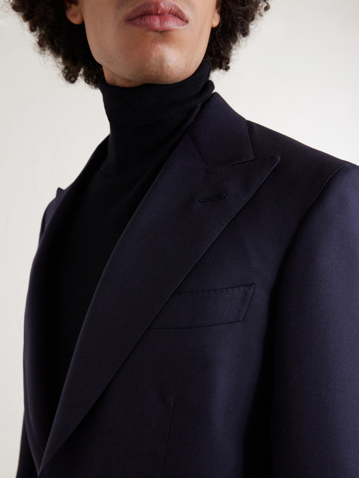 Saman Amel Wool Blazer In Blue