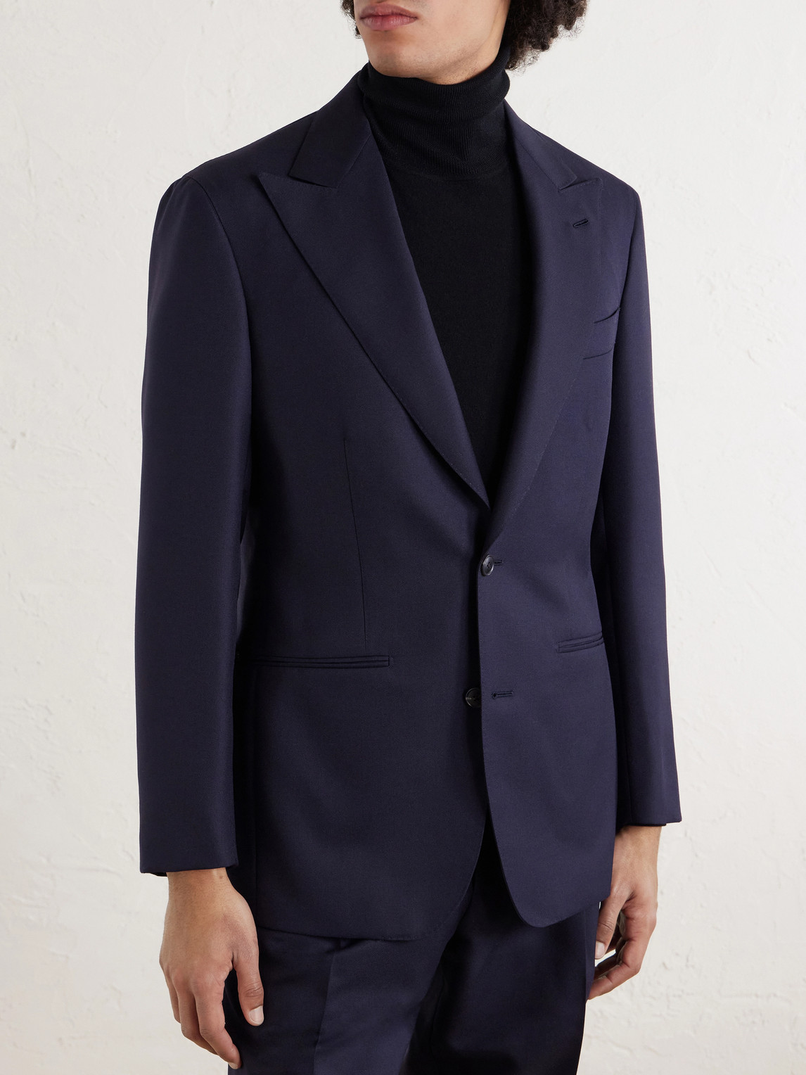 Saman Amel Wool Blazer In Blue